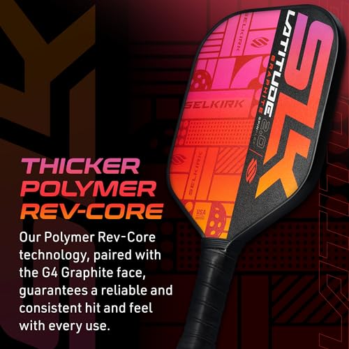 2024 SLK Latitude |0 Pickleball Paddle for Performance and Control
| Rev-Core+ Technology with SpinFlex Surface for Enh - Image 5
