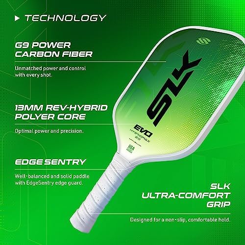 Selkirk Sport SLK Evo Pickleball Paddles for Power and Control Enthusiasts | Selkirk Sport SLK Evo Hybrid Pickleball Pa