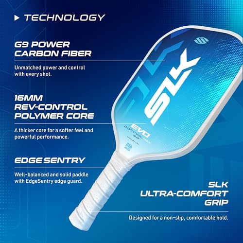 Selkirk Sport SLK Evo Pickleball Paddles for Power and Control Enthusiasts | Selkirk Sport SLK Evo Hybrid Pickleball Pa