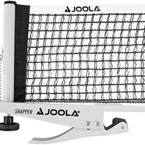 JOOLA Snapper Silver Portable Table Tennis Net and Post Set - Professionals and Enthusiasts, Home and Tournament Use, 72
