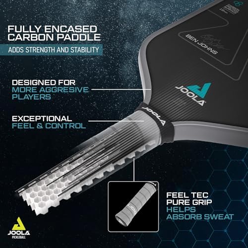 JOOLA Professional Pickleball Paddles - Charged Surface Technology for Power & Feel - USAP Approved - Fully Encased Carb