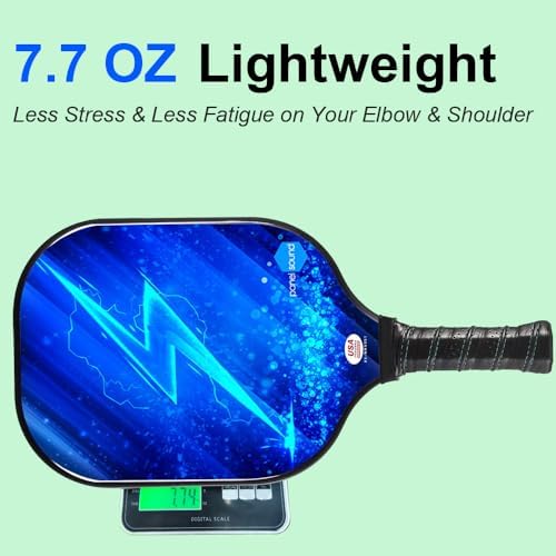 Pickleball Paddles Set of 4, USAPA Approved Fiberglass, Lightweight and Durable for Adults and Beginners, Perfect for Ou