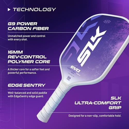Selkirk Sport SLK Evo Pickleball Paddles for Power and Control Enthusiasts | Selkirk Sport SLK Evo Hybrid Pickleball Pa