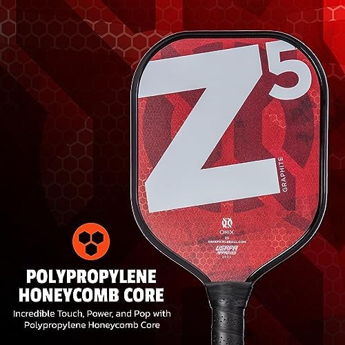 Onix Graphite MOD Z5 Carbon Fiber Pickleball Paddles for BeginnersComfortable Cushioned Grip 16x38 Inches