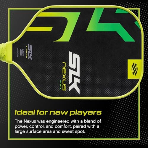 SLK Latitude & Nexus Pickleball Paddles for Serious Players | Graphite Face with SpinFlex Surface | Rev-Core+ / SX4 Poly
