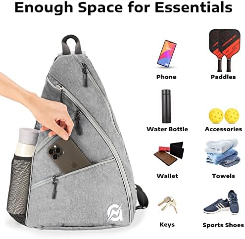 A11N Sports Pickleball Bag - Reversible Crossbody Sling Bag/Backpack for All-Season Fitness Activities