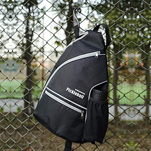 Mangrove Men's & Women's Pickleball Backpack, Adjustable Sling Bag w/Fence Hook, Large Capacity Safety Pocket