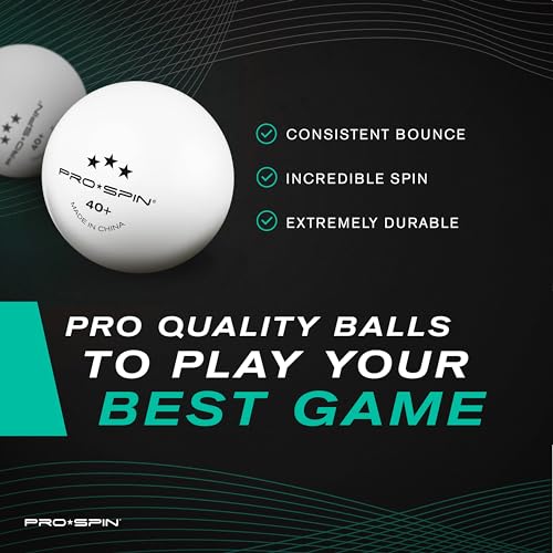 PRO SPIN Ping Pong Balls - High-Performance 40+ ABS Professional Quality | Ultimate Durability for Indoor & Outdoor Use - Image 4