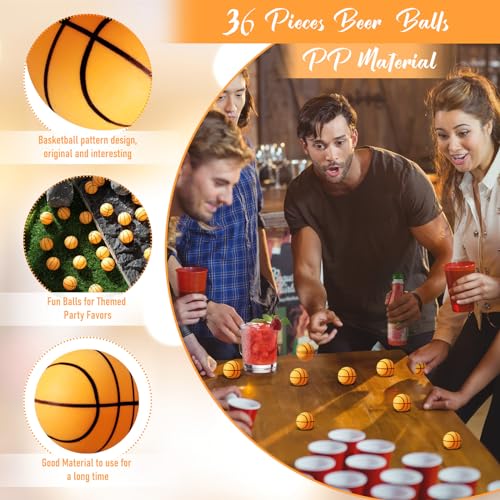Leitee Table Tennis Balls 40 mm Sport Theme for Indoor Outdoor Games (Basketball)
Leitee 36 Pcs Table Tennis Balls 40 - Image 3