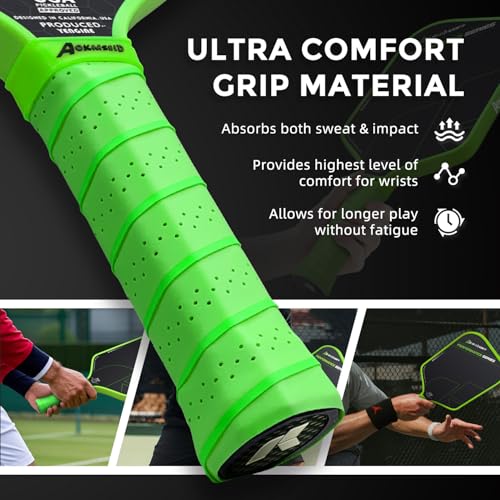 AKS Performance Series Pickleball Paddle for Competitive Players - USAPA Approved Raw Carbon Fiber Pickleball Paddle wit - Image 5