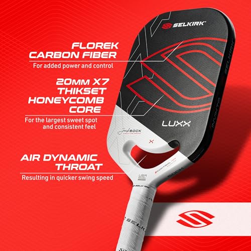 Selkirk Sport LUXX Control Pickleball Paddle for Unmatched Control and Added Power
| Carbon Fiber Pickleball Paddle by - Image 7