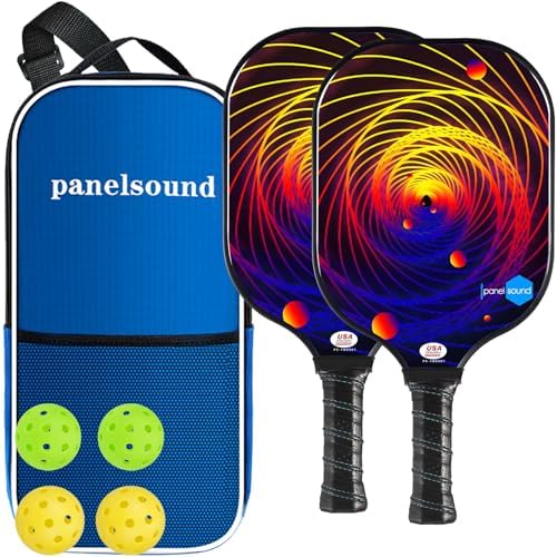 Pickleball Paddles Set of 4, USAPA Approved Fiberglass, Lightweight and Durable for Adults and Beginners, Perfect for Ou