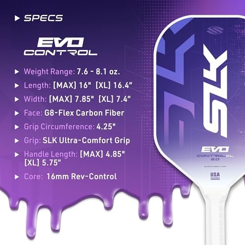 Selkirk Sport SLK Evo Pickleball Paddles for Power and Control Enthusiasts | Selkirk Sport SLK Evo Hybrid Pickleball Pa