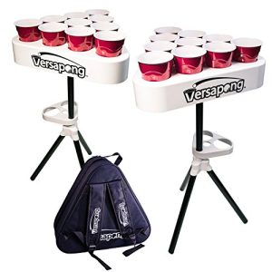 Portable Beer Pong Table for Tailgating with Backpack Carry Case and Balls
| Compact Beer Pong Table for Tailgates and