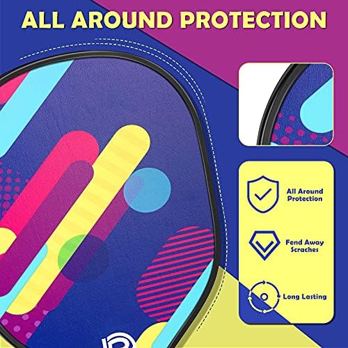 Dulce Dom Pickleball Paddles Set of 4 - USAPA Approved, Fiberglass/Carbon Fiber Pickleball Rackets, Perfect for Beginner