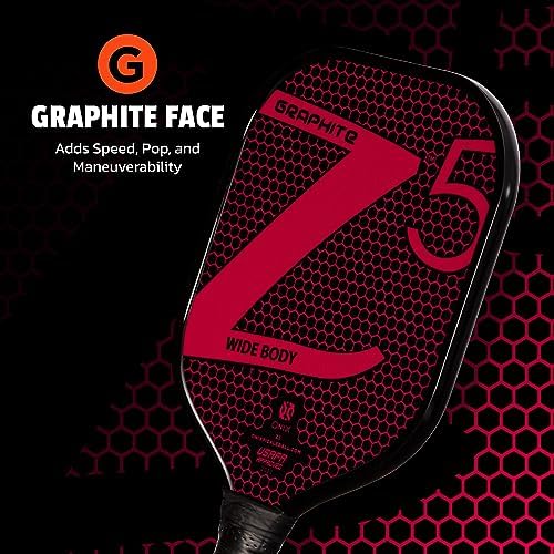Onix Graphite MOD Z5 Carbon Fiber Pickleball Paddles for BeginnersComfortable Cushioned Grip 16x38 Inches