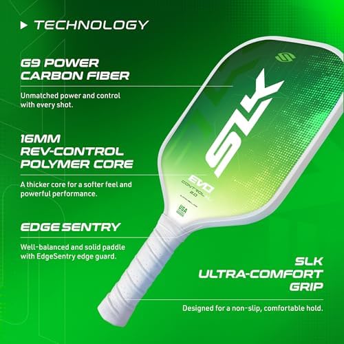 Selkirk Sport SLK Evo Pickleball Paddles for Power and Control Enthusiasts | Selkirk Sport SLK Evo Hybrid Pickleball Pa