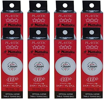 Nittaku 3-Star Premium 40+ Table Tennis Balls - High Quality Table Tennis Balls for Beginners and Experts | Best for Tou