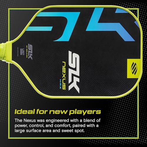 SLK Latitude & Nexus Pickleball Paddles for Serious Players | Graphite Face with SpinFlex Surface | Rev-Core+ / SX4 Poly