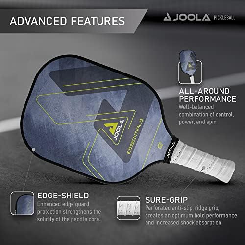 JOOLA Durable & Beginner-Friendly Pickleball Paddle - USAP Approved, Reinforced Fiberglass Surface & Honeycomb Polypropy