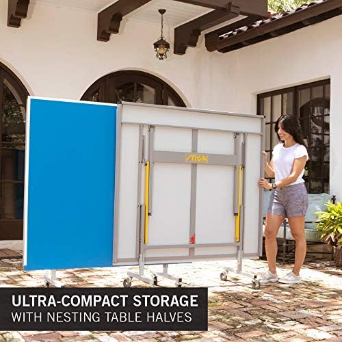 Stiga XTR Professional Outdoor Table Tennis Table - All Weather Aluminum Waterproof - Outdoor & Indoor - Easy Assembly -