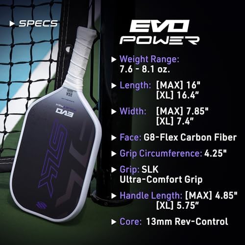 Selkirk Sport SLK Evo Pickleball Paddles for Power and Control Enthusiasts | Selkirk Sport SLK Evo Hybrid Pickleball Pa