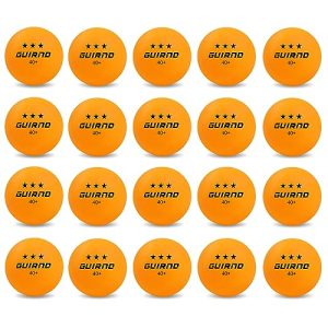 3 Star Table Tennis Balls, 20 Pack Abs Ping Pong Balls, Competitive and Recreational Play for Games and DIY Projects
3