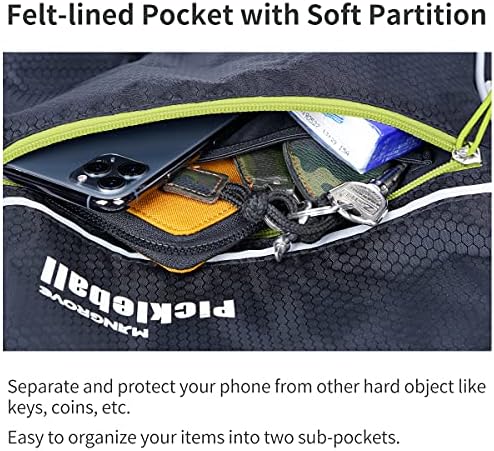 Mangrove Men's & Women's Pickleball Backpack, Adjustable Sling Bag w/Fence Hook, Large Capacity Safety Pocket