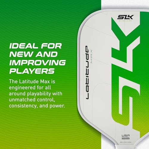 SLK Latitude & Nexus Pickleball Paddles for Serious Players | Graphite Face with SpinFlex Surface | Rev-Core+ / SX4 Poly