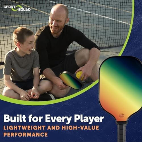 Pickleball Paddles Set of 2 and Single - Lightweight, Durable & High-Performance Playability - USA Team-Developed Racket