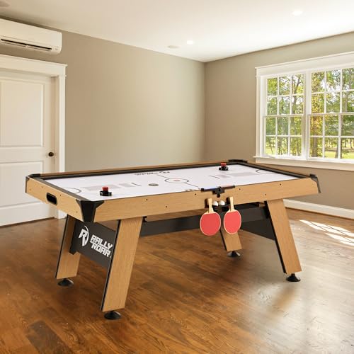 Rally and Roar 72 Inch Air Hockey Table for Kids and Adults with LED Scorer and Table Tennis Top
| Rally and Roar Large - Image 5