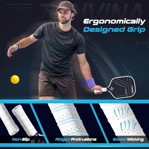 TENVINA USAAPA Approved Pickleball Paddles, Multi-Layer T700SC Carbon Fiber, 4 Types of Thicknesses and Shapes, Strong P - Image 20