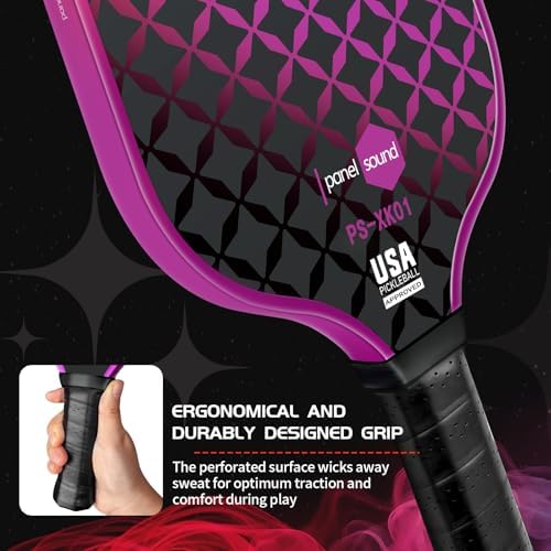 Pickleball Paddles Set of 4, USAPA Approved Fiberglass, Lightweight and Durable for Adults and Beginners, Perfect for Ou
