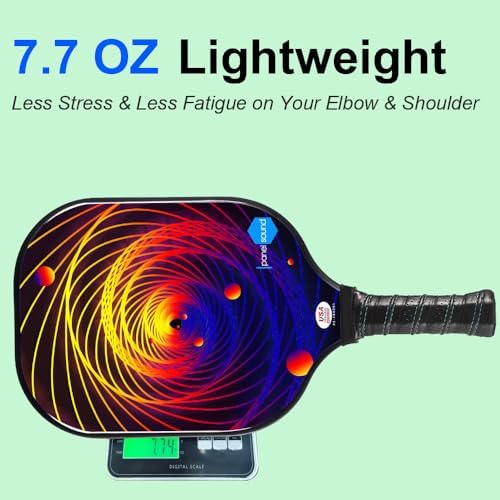 Pickleball Paddles Set of 4, USAPA Approved Fiberglass, Lightweight and Durable for Adults and Beginners, Perfect for Ou