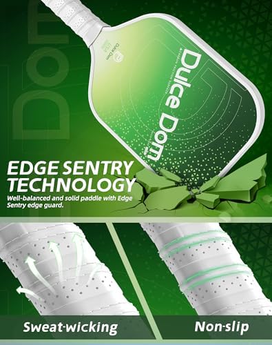 Dulce Dom Pickleball Paddles Set of 4 - USAPA Approved, Fiberglass/Carbon Fiber Pickleball Rackets, Perfect for Beginner