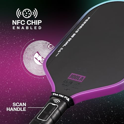 JOOLA 3S Pickleball Paddles – Raw Carbon Fiber Surface – UPA-A Certified – Elongated, Wide Body & Aero Curve Designs – B