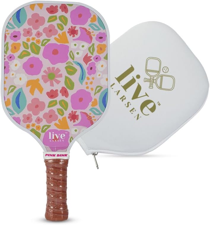 Premium Pickleball Paddle Racket - Durable Fiberglass - Women - Court Achievements - Sweatproof Grip - Free Cover - Uni