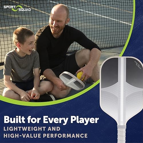 Pickleball Paddles Set of 2 and Single - Lightweight, Durable & High-Performance Playability - USA Team-Developed Racket