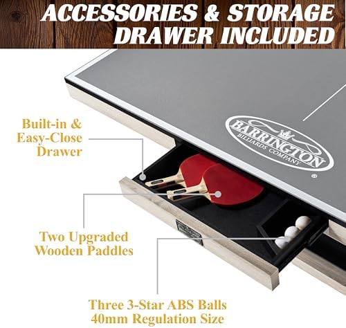 Barrington Multiple Style Ping Pong Tables Metal Nets Family Game Rooms Fun Game Set