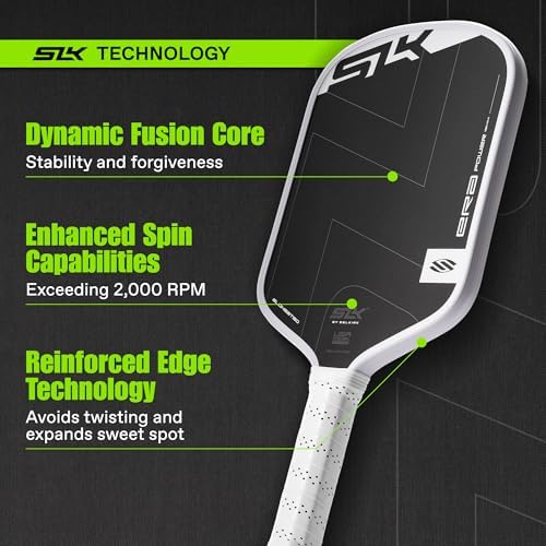Selkirk Sport SLK ERA Power Pickleball Paddle | Carbon Fiber & Fiberglass Hybrid Face | Professional Pickleball Paddle f