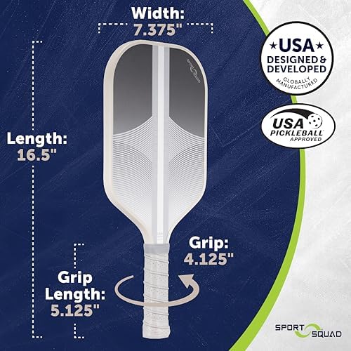 Pickleball Paddles Set of 2 and Single - Lightweight, Durable & High-Performance Playability - USA Team-Developed Racket