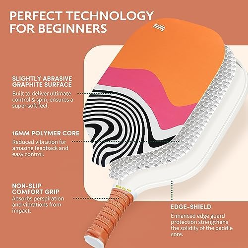 USAPA Approved Graphite/Fiberglass Pickleball Racket Set for Men and Women Beginners