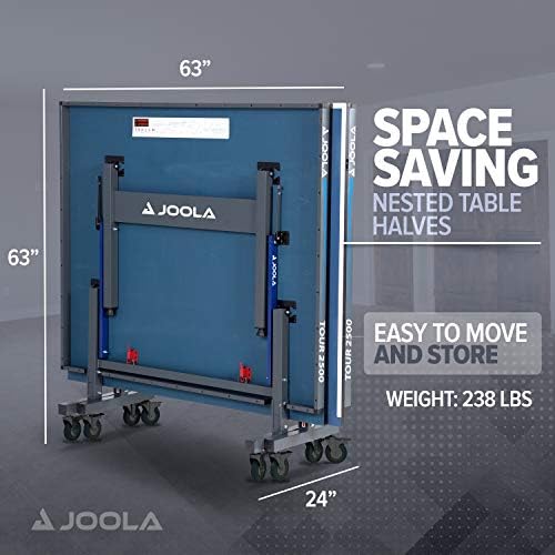 JOOLA Tour Indoor Ping Pong Table with Quick Clamp Table Tennis Net for Quick Assembly and Portable Play
| JOOLA Tour I - Image 9