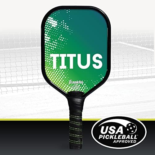 Franklin Sports Pickleball Paddle - Titus + Jet Aluminum Plated USA Pickleball (USAPA) Approved Paddle - Best Pickleball