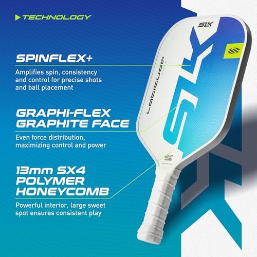 SLK Latitude & Nexus Pickleball Paddles for Serious Players | Graphite Face with SpinFlex Surface | Rev-Core+ / SX4 Poly