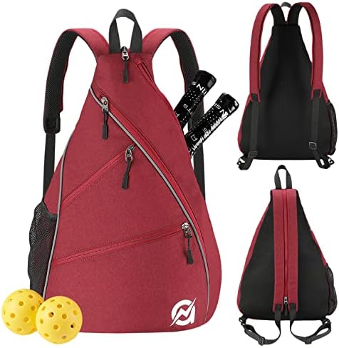 A11N Sports Pickleball Bag - Reversible Crossbody Sling Bag/Backpack for All-Season Fitness Activities