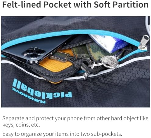 Mangrove Men's & Women's Pickleball Backpack, Adjustable Sling Bag w/Fence Hook, Large Capacity Safety Pocket