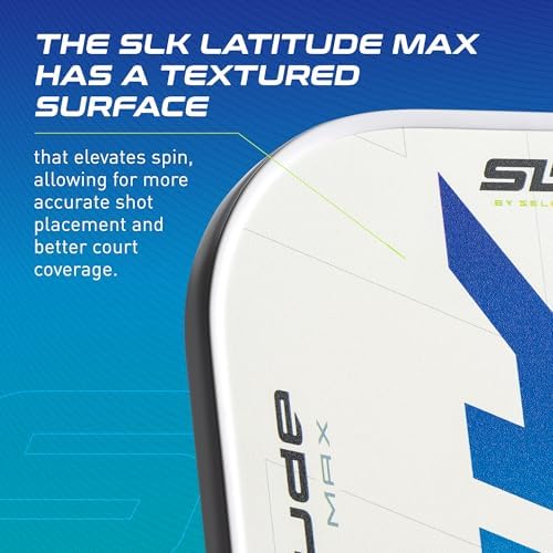 SLK Latitude & Nexus Pickleball Paddles for Serious Players | Graphite Face with SpinFlex Surface | Rev-Core+ / SX4 Poly