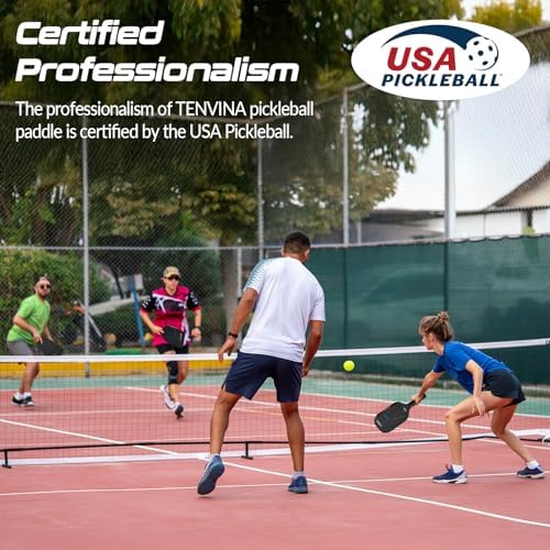 TENVINA USAAPA Approved Pickleball Paddles, Multi-Layer T700SC Carbon Fiber, 4 Types of Thicknesses and Shapes, Strong P - Image 35