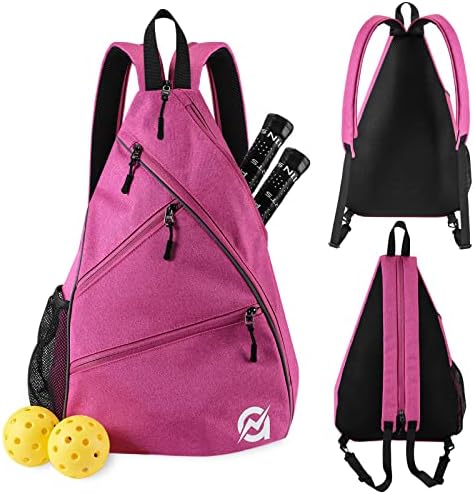 A11N Sports Pickleball Bag - Reversible Crossbody Sling Bag/Backpack for All-Season Fitness Activities